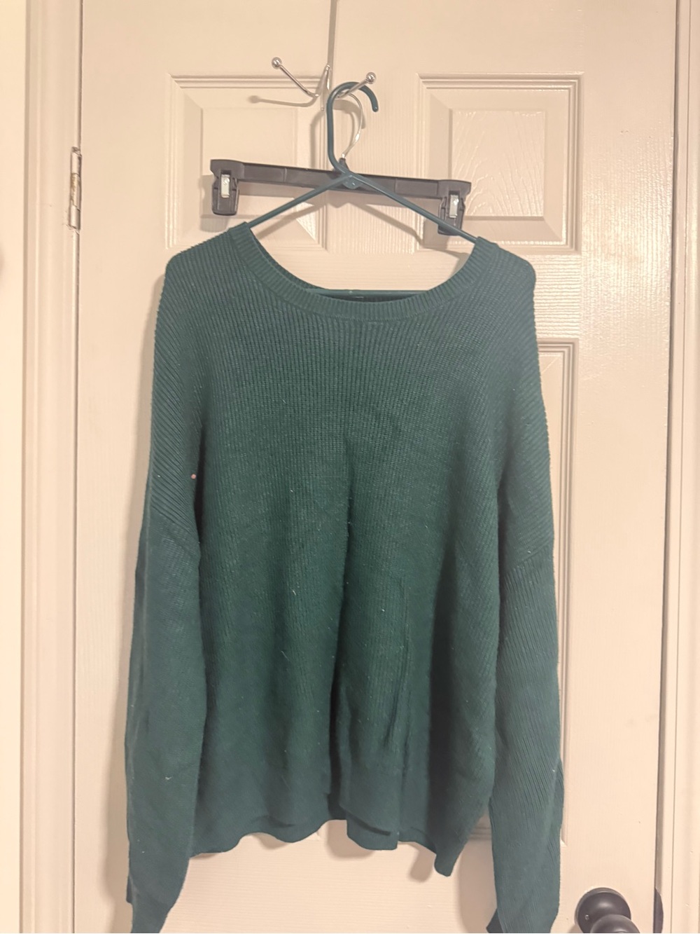 Express Forest Green Crew Neck Sweater